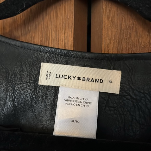 Lucky brand, leather jacket - Picture 3 of 15